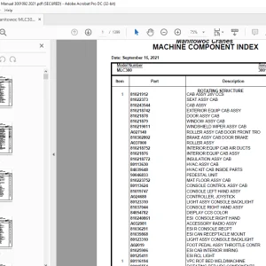 Manitowoc MLC300 Crane Parts Manual SN 3001092 - PDF DOWNLOAD