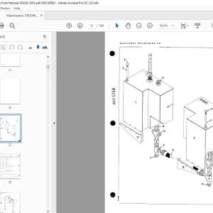 Manitowoc Traditional Crane 3900W Parts Manual SN 393022 -  PDF DOWNLOAD