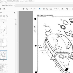 Manitowoc Traditional Crane 3900W Parts Manual SN 395012 - PDF DOWNLOAD