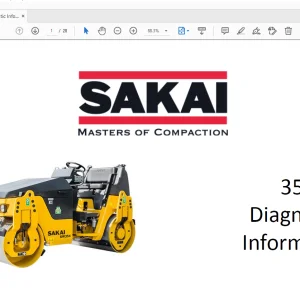 Sakai Asphalt Roller 354 Diagnostic Information Manual - PDF DOWNLOAD