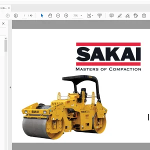 Sakai Asphalt Roller 774 Diagnostic Information Manual PDF