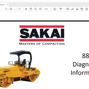 Sakai Asphalt Roller 884 Diagnostic Information Manual PDF