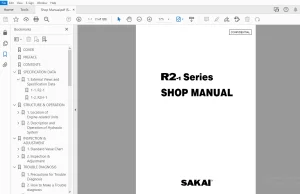 Sakai Asphalt Roller R2-1 Series Service Manual - PDF DOWNLOAD
