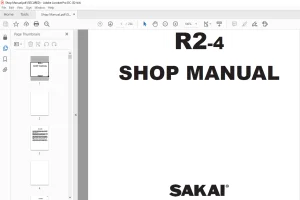 Sakai Asphalt Roller R2-4 Service Manual - PDF DOWNLOAD