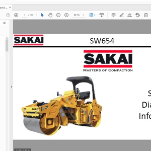 Sakai Asphalt Roller SW654 Diagnostic Information Manual - PDF DOWNLOAD