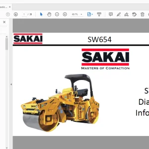 Sakai Asphalt Roller SW654 Diagnostic Information Manual - PDF DOWNLOAD