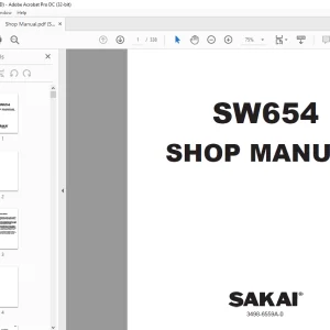 Sakai Asphalt Roller SW654 Service Manual - PDF DOWNLOAD