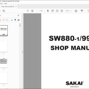 Sakai Asphalt Roller SW880-1990-1 Service Manual - PDF DOWNLOAD