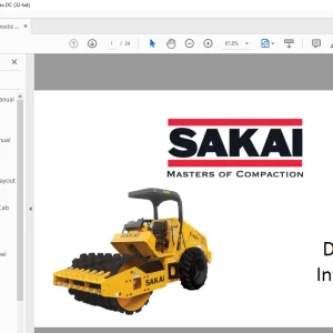 Sakai SV414 Vibrating Roller Diagnostic Information Manual