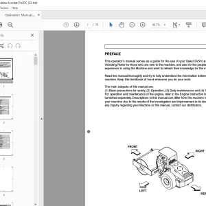 Sakai SV510-Ⅲ Series Vibrating Roller Operation Manual