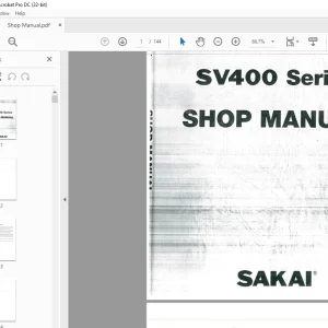 Sakai Soil Roller SV400D Series Shop Manual