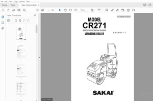 Sakai Vibrating Roller CR271 Engine Honda GX630 Parts Manual PDF