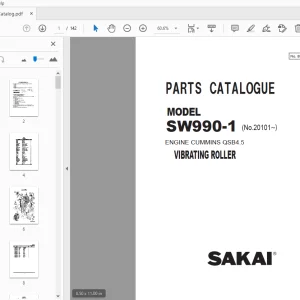 Sakai Vibrating Roller SW990-1 Engine Cummins QSB4.5 Parts Manual PDF