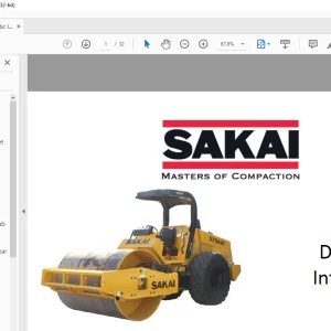 Sakai soil Roller SV544 Diagnostic Information Manual  - PDF DOWNLOAD