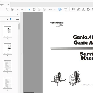 Genie AWP IWP Service Manual 31758 - PDF DOWNLOAD