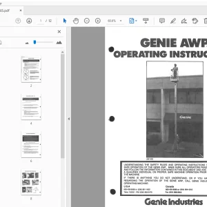 Genie AWP Operating Instructions Manual 24145 - PDF DOWNLOAD