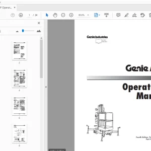 Genie AWP Operator's Manual 33424 - PDF DOWNLOAD