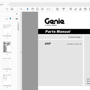 Genie AWP Parts Manual 25832 - PDF DOWNLOAD
