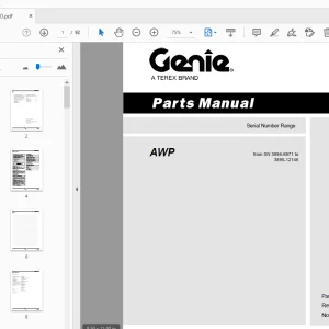 Genie AWP Parts Manual 32900 - PDF DOWNLOAD