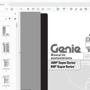 Genie AWP Super Series IWP Super Series Manual de mantenimiento 38139SP - PDF