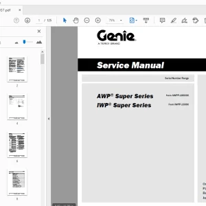 Genie AWP Super Series IWP Super Series Service Manual 1323937 - PDF