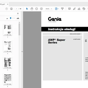 Genie AWP Super Series Instrukcja obsługi 1298034PO - PDF DOWNLOAD