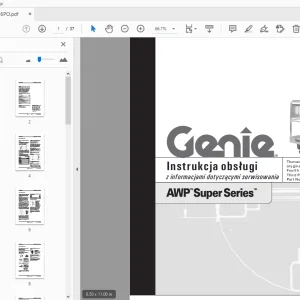 Genie AWP Super Series Instrukcja obsługi z informacjami dotyczącymi serwisowania 145356PO - PDF