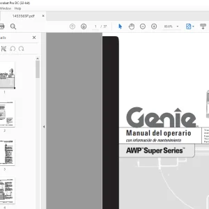 Genie AWP Super Series Manual del operario PDF
