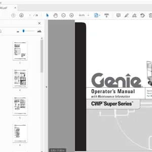 Genie CWP Super Series Operator's Manual 48646 - PDF DOWNLOAD
