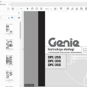 Genie DPL-25S DPL-30S DPL-35S Instrukcja obsługi 82799PO - PDF DOWNLOAD