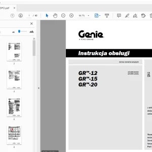 Genie GR-12 GR-15 GR-20 Instrukcja obsługi 1297725PO - PDF DOWNLOAD