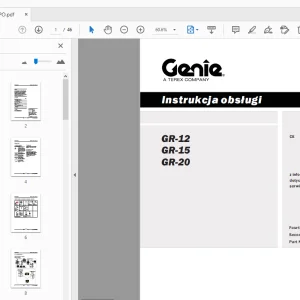 Genie GR-12 GR-15 GR-20 Instrukcja obsługi 133102PO - PDF DOWNLOAD