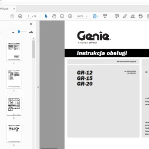 Genie GR-12 GR-15 GR-20 Instrukcja obsługi 133572PO - PDF DOWNLOAD