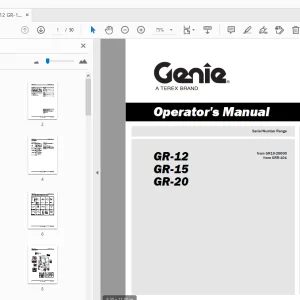 Genie GR-12 GR-15 GR-20 Operator's Manual T107913 - PDF DOWNLOAD