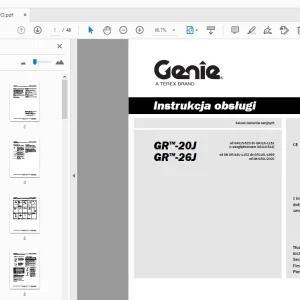 Genie GR-20J GR-26J Instrukcja obsługi 216596PO - PDF DOWNLOAD