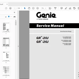 Genie GR-20J GR-26J Service Manual 227656 - PDF DOWNLOAD