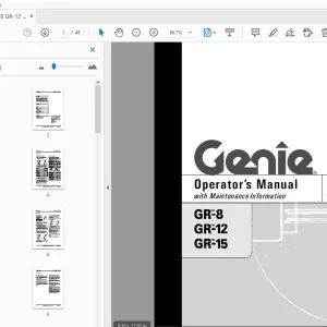 Genie GR-8 GR-12 GR-15 Operator's Manual 82440 - PDF DOWNLOAD