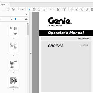 Genie GRC-12 Operator's Manual 1297728 - PDF DOWNLOAD