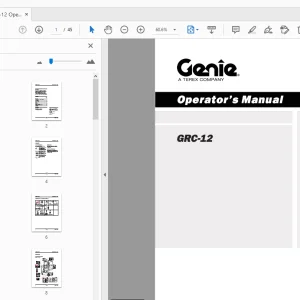 Genie GRC-12 Operator's Manual 133135 - PDF DOWNLOAD