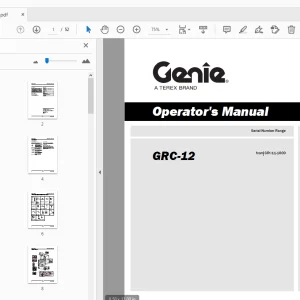 Genie GRC-12 Operator's Manual 133573 - PDF DOWNLOAD