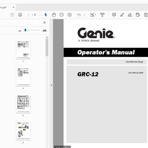 Genie GRC-12 Operator's Manual 133574 - PDF DOWNLOAD
