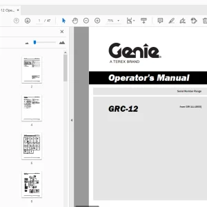 Genie GRC-12 Operator's Manual 133575 - PDF DOWNLOAD
