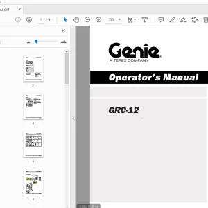 Genie GRC-12 Operator's Manual 145362 - PDF DOWNLOAD