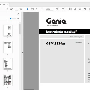 Genie GS-1330m Instrukcja obsługi 1290847PO - PDF DOWNLOAD