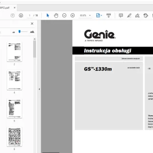 Genie GS-1330m Instrukcja obsługi 1301859PO - PDF DOWNLOAD