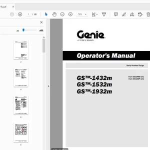 Genie GS-1432m GS-1532m GS-1932m Operator's Manual 1307419 - PDF DOWNLOAD