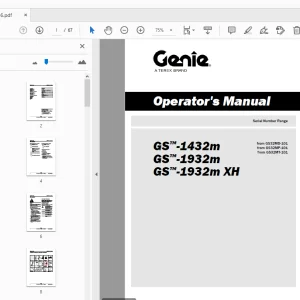 Genie GS-1432m GS-1932m GS-1932m XH Operator's Manual 1307736 - PDF