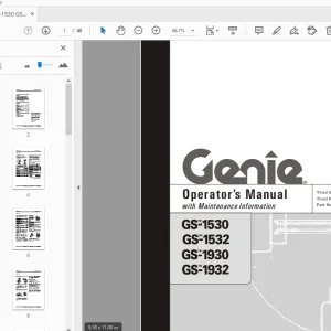 Genie GS-1530 GS-1532 GS-1930 GS-1932 Operator's Manual 1000031 - PDF