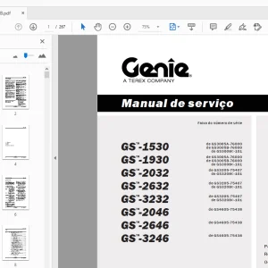 Genie GS-1530 GS-1930 GS-2032 GS-2632 GS-3232 Manual de serviço 97385 - PDF