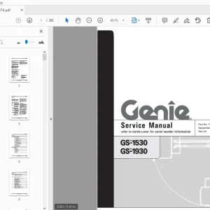 Genie GS-1530 GS-1930 Service Manual 72876 - PDF DOWNLOAD
